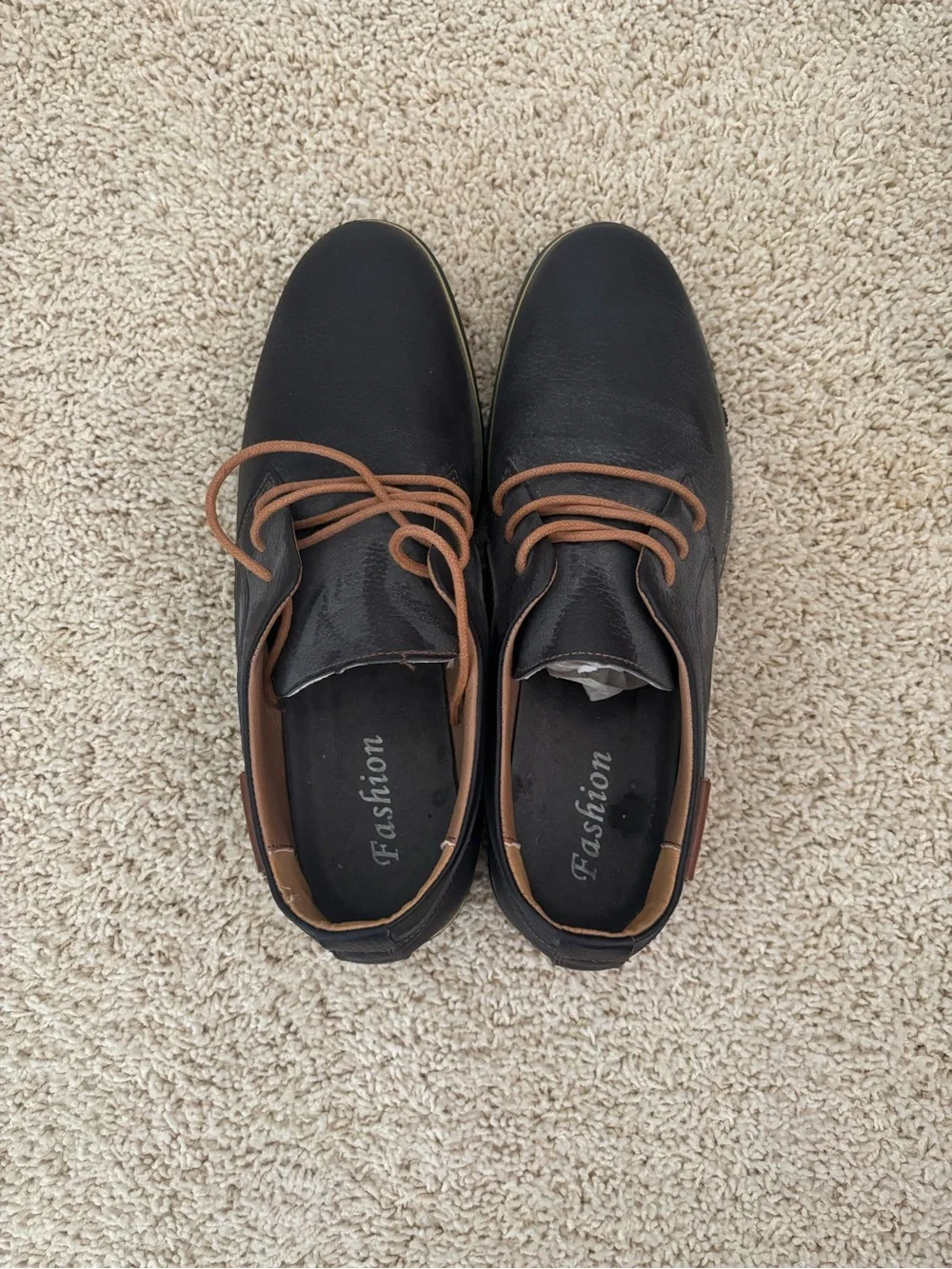 Black Lace-up Oxfords